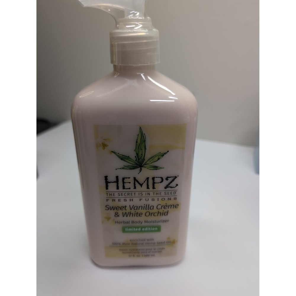Henpz Lotion Vanilla & White Orchid Limited Edition 17oz Hemp Seed Oil
